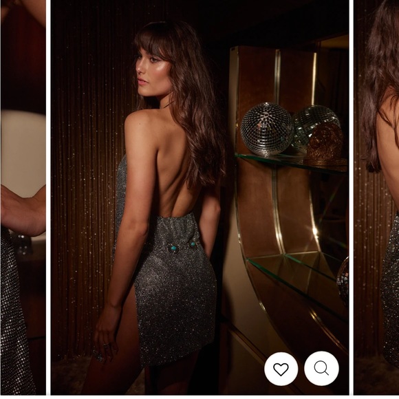 12th Tribe “Untouched Black Rhinestone Mini Dress” in size M/L, worn once! - Picture 4 of 4